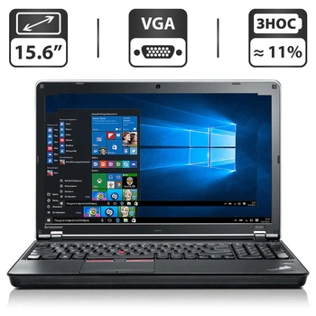 Ноутбук Lenovo ThinkPad Edge E520 / 15.6" (1366x768) TN / Intel Core i3-2350M (2 (4) ядра по 2.3 GHz) / 6 GB DDR3 / 500GB HDD / Intel HD Graphics 3000 / WebCam / DVD-ROM / Win-10 Б/В