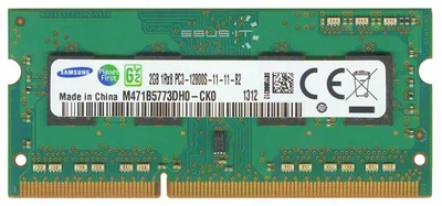 Оперативна пам'ять Samsung SODIMM DDR3-1600 2GB PC-12800S (M471B5773DH0-CK0) Б/У 11-11-B2 Б/У