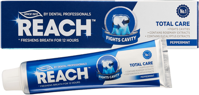 Зубная паста Reach Total Care Peppermint Защита от кариеса Перечная мята 150 г (8801051313468)