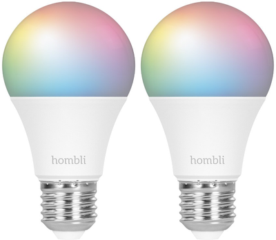 Zestaw żarówek LED Hombli Smart Bulb 9W 6500K 230V E27 Warm White Kula 2 szt (8719323917118)