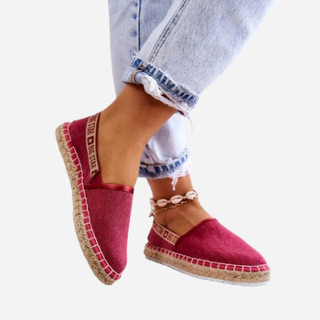 Damskie espadryle Big Star JJ274880 37 Ciemnoróżowe (5900714495855)