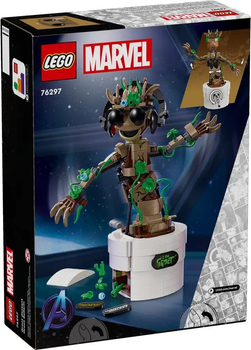 Zestaw klocków Lego Marvel Tańczący Groot 459 elementów (76297)