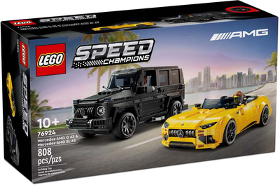 Zestaw klocków LEGO Speed Champions Mercedes-AMG G 63 i Mercedes-AMG SL 63 808 elementów (76924)