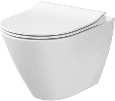 Унитаз подвесной CERSANIT City CET 743 K701-104 с сиденьем Slim Soft Close дюропласт