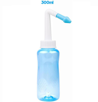 Пляшечка для сольового розчину, ємність для промивання носа 300 мл