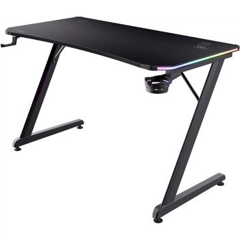 Стол компьютерный геймерский Trust GXT 709 Luminus подсветка RGB LED 120x60 см Черный (25184_TRUST)