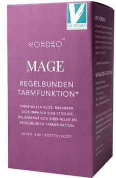 Дієтична добавка Nordbo Mage Vegan 60 капсул (7350076867148)