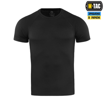 Летняя футболка M-Tac реглан потоотводящая Summer Black черная 2XL