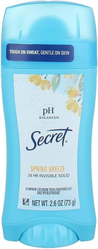 Дезодорант-антиперспірант Secret Invisible Deodorant Antiperspirant Spring Breeze 73гр (037000124306)