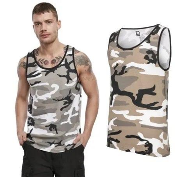 Тактическая майка, футболка без рукавов армейская 100% хлопка Brandit Tank Top Urban XL