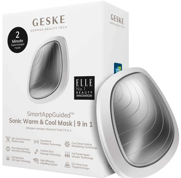 Звуковая маска тепло и холод GESKE Sonic Warm & Cool Mask 9 в 1 белый