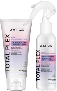 Набір для відновлення волосся Kativa Total Plex Концентрат 70 мл + Реконструктор 60 мл (7750075063044)
