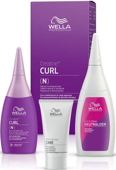 Zestaw do kręcenia loków Wella Professionals Creatine+ Curl IV Pre-odżywka 30 ml + Lotion 75 ml + Utrwalacz 100 ml (4064666211633)