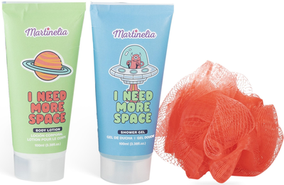 Zestaw kosmetyków dla dzieci Martinelia I Need More Space Żel pod prysznic 100 ml + Lotion do ciała 100 ml + Gąbka do kąpieli (8436609393717)