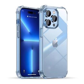 Протиударний чохол для iPhone 14 Pro з бортиками IPAKY Crystal Series Прозорий