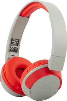 Навушники Maxell HP-BT400 Smilo Grey/Red (MXSBT4R)