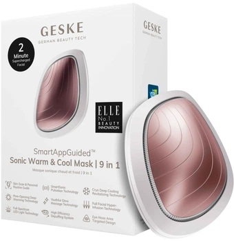 Звуковая маска тепло и холод GESKE Sonic Warm & Cool Mask 9 в 1 Кремовый