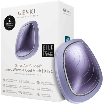 Звуковая маска тепло и холод GESKE Sonic Warm & Cool Mask 9 в 1 фиолетовый