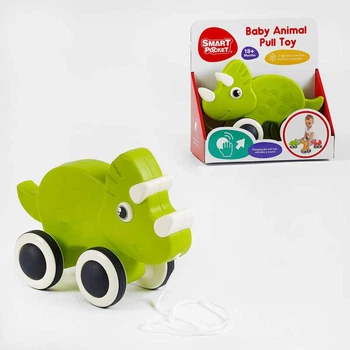 Игрушка каталка на веревочке Динозавр Smart Pocket, S-Y016