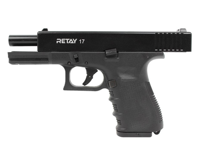 Стартовий шумовий пістолет RETAY G17 black Glok 17 + 20 шт холостих набоїв (9 mm)