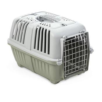 Переноска для собак и кошек до 12 кг 48*31,5*33 см MPS Pratiko 1 Metal Light Green светло-зеленый (дверь металл)