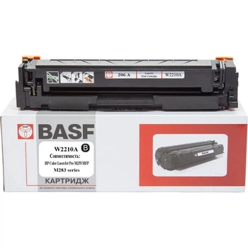 Картридж BASF HP CLJ M255, MFP M282/M283 W2210A Black, без чипів (BASF-KT-W2210A-WOC)