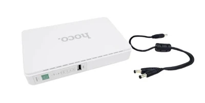 Міні UPS HOCO DB25, 8800 mAh DC 5V/9V/12V - універсальне джерело безперебійного живлення для комп'ютерних пристроїв