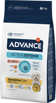 Сухой корм Advance Dog Mini Sensitive для собак малых пород с чувствительным пищеварением с лососем и рисом 7 кг (8410650582825)