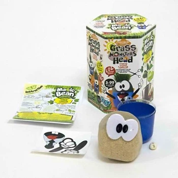 Набор креативного творчества «Grass Monsters Head» глазастик, на украинском DANKO TOYS (GMH-01-02U)