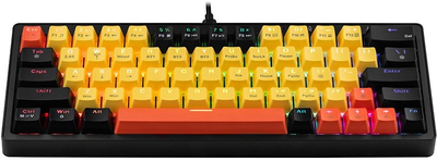 Клавіатура бездротова Tracer GameZone Evo2 TNT Switches Wireless Yellow (TRAKLA47302)