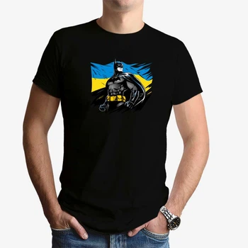 Футболка чоловіча JHK "Бетмен захисник України" M Чорний (MD-25-8750-19-14)