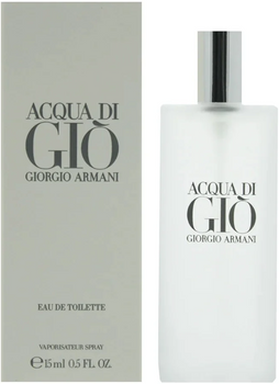 Мініатюра Туалетна вода для чоловіків Giorgio Armani Acqua Di Gio 15 мл (3614271576132)