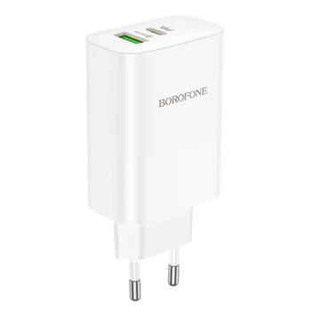 Сетевое Зарядное Устройство Borofone BN10 Sunlight PD65W Цвет Белый