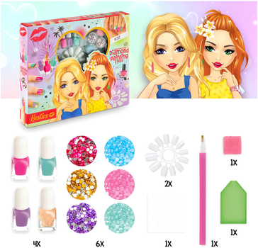 Набір для манікюру Besties Diamond Painting Nail 14 предметів (8715427109213)