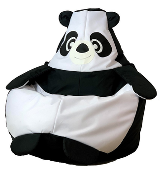 Fotel-worek Go Gift Panda L 105x80 cm Czarno-biały (5905359298250)