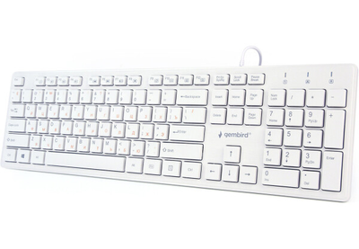Клавиатура Gembird KB-MCH-03-W-UA White USB UKR