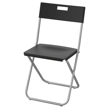 Розкладний стілець IKEA (Ікея) GUNDE Колір Чорний, 002.177.97