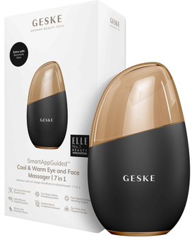 Массажер для глаз и лица GESKE Cool & Warm Eye and Face Massager 7 в 1 серый