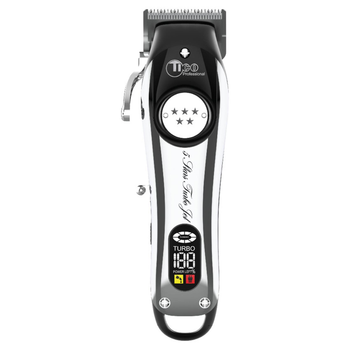 Беспроводная машинка для стрижки волос TICO Professional 5 Star Turbo Jet Silver 100424 серебристая