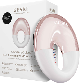 Массажер для глаз GESKE Cool & Warm Eye Massager 7 в 1 пудровый