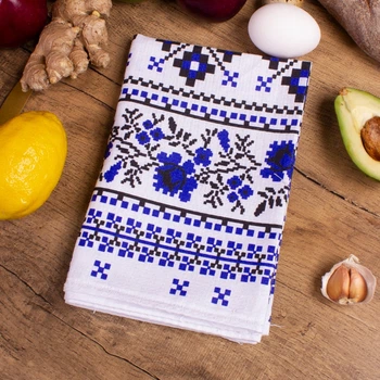 Рушник вафельний Waffle Blue ширина 50*70см