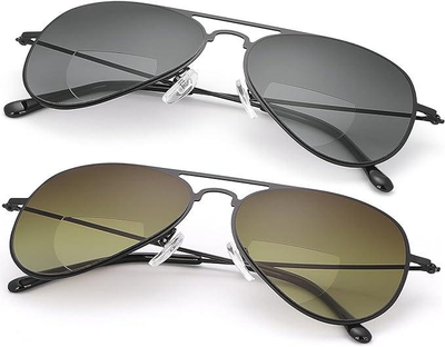 Комплект біфокальних окулярів для читання із захистом від ультрафіолету MIRYEA 2шт