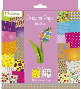 Papier do origami Avenue Mandarine Bubbles 60 szt (3065500525061)