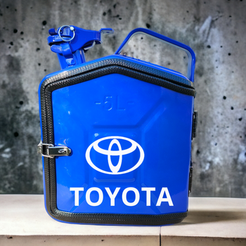 Подарочная канистра мини-бар с дозаправкой 5л TOYOTA марка авто, uwest, Синяя