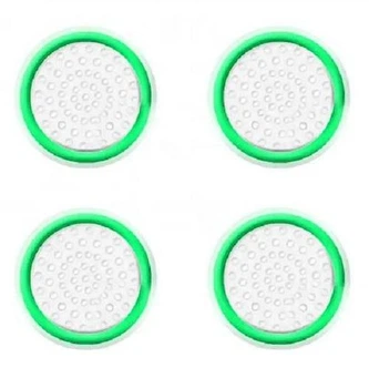 Силіконові накладки для джойстика SILL Playstation 3, 4, 5 / PS3/PS4/PS5 (комплект 4 шт) White-Dark Green