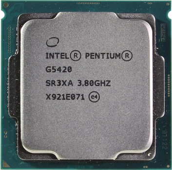 Процессор Intel Pentium Gold G5420 ( CM8068403360113) (CM8068403360113) (Socket 1151 v2, 4T, 3.8 ГГц, Tray) Б/у