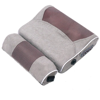 Масажна подушка з валиком RETTER Rolly Pillow з функцією гарячого компресу і витягування хребта техніка 3D масажу
