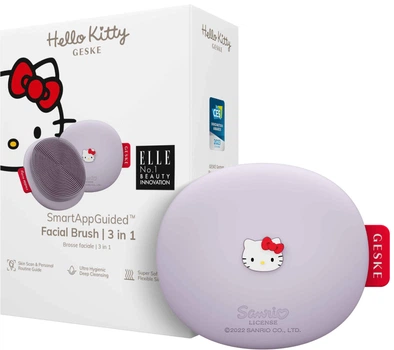 Щетка для лица GESKE Facial Brush 3 в 1 by Hello Kitty фиолетовый