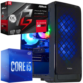 Комп'ютер MiXzo GLADIATOR RX 570 8GB Core i5 SSD M.2 Wi-Fi WIN10