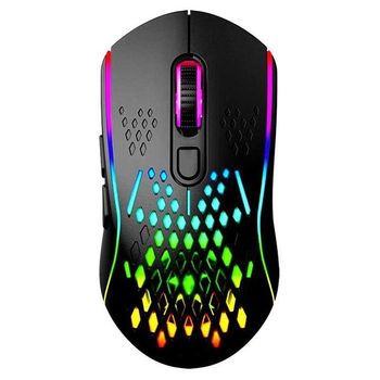 Беспроводная игровая компьютерная мышь XTRIKE ME GW-611 с RGB подсветкой |800-8000 6 step DPI, 2.4G/Type-C| Черный